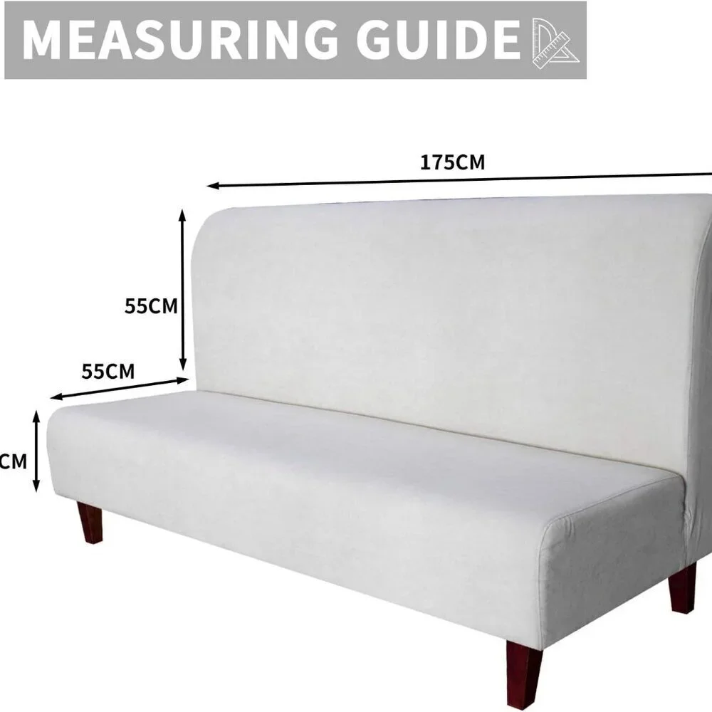 EASY GOING DARK GRAY 100% WATERPROOF FUTON SOFA SLIPCOVER NWT